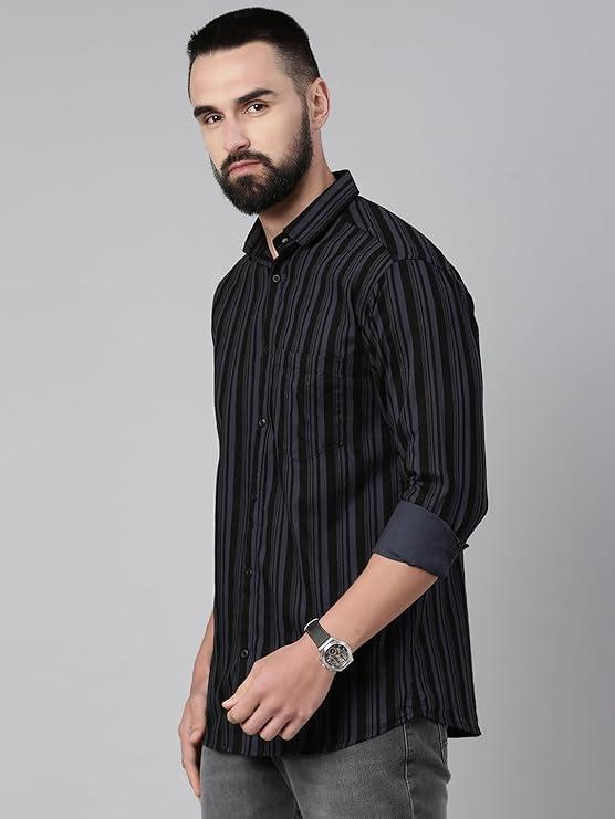 Majestic Men's Standard Striped Cotton Shirt - image 2