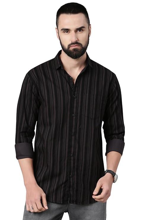 Majestic Men's Standard Striped Cotton Shirt - image 1