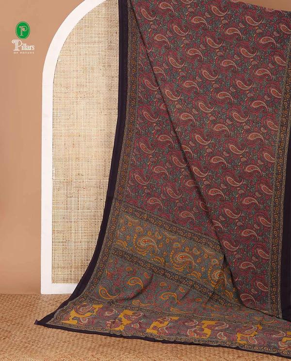 Maroon paisley design - image 4