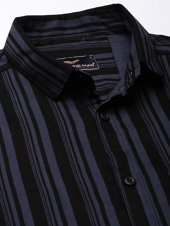 Majestic Men's Standard Striped Cotton Shirt - image 5