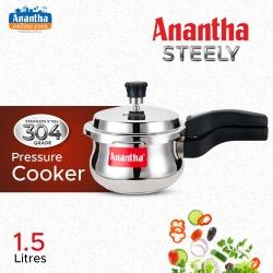 ANANTHA SS STEELY HANDI COOKER 1.5 LITRES - image 1