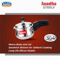 ANANTHA SS STEELY HANDI COOKER 1.5 LITRES - image 3