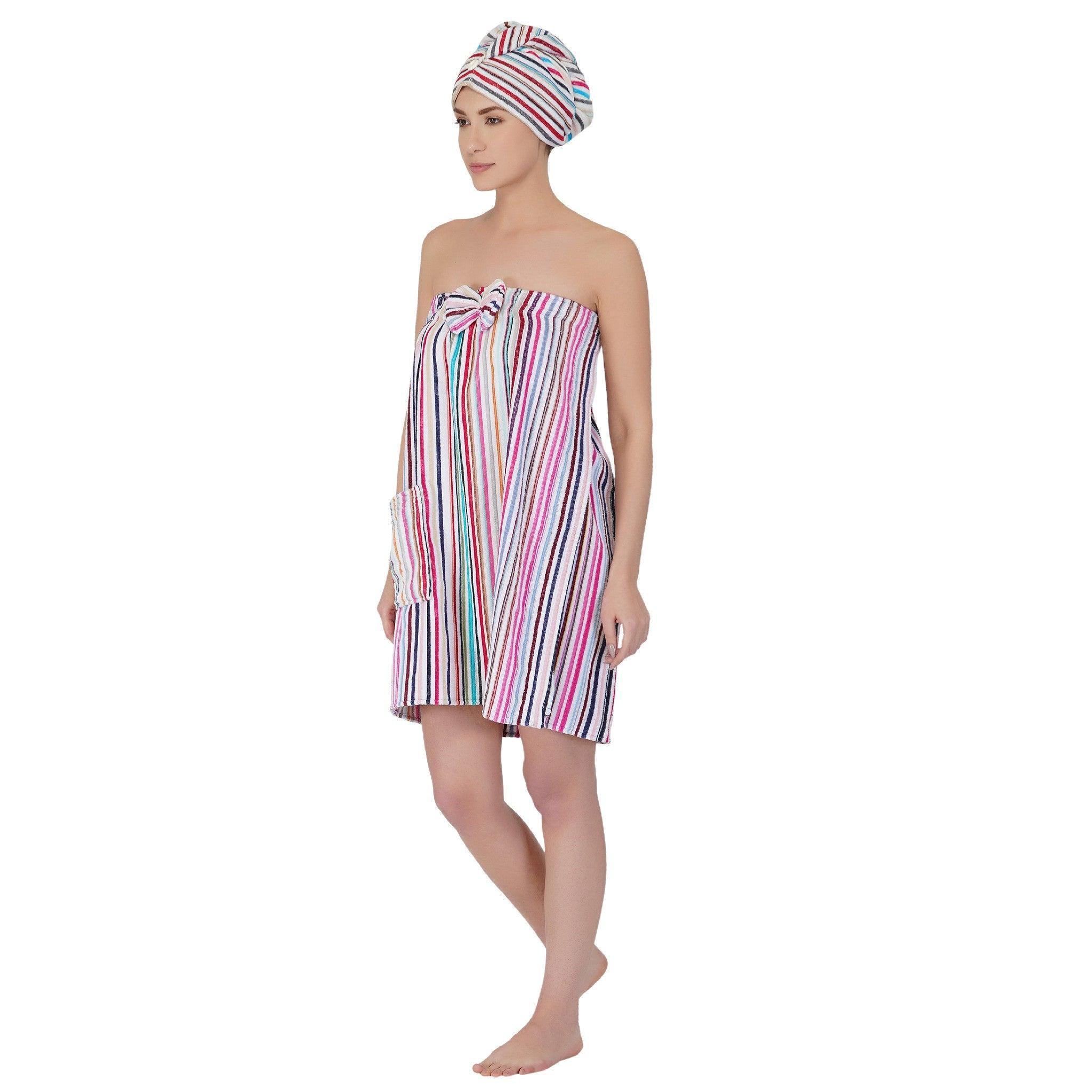 Pinstripe Cotton Body Wrap - image 1