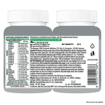 Centrum Adults 50+ Multivitamins Tablets 50's - image 2