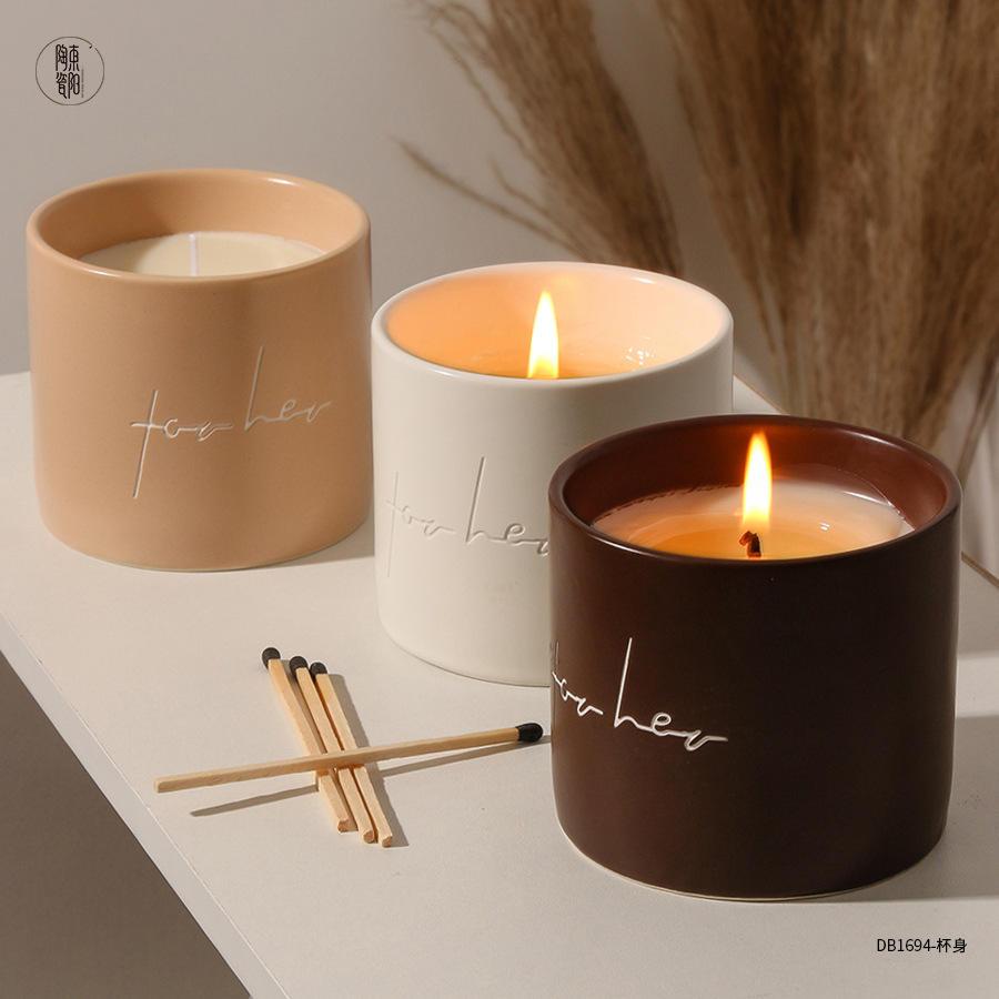 AIKUN Ceramic Jar Aromatherapy Candle – Luxury Soy Wax - image 2