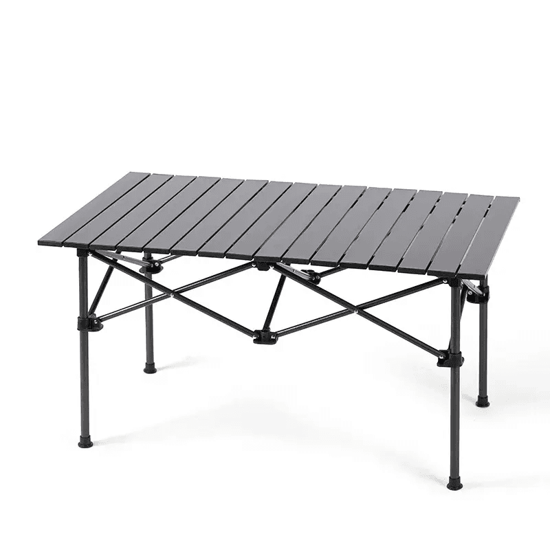 Rolling Metal Folding Camping Kitchen Table – Aluminium Picnic Table - image 1