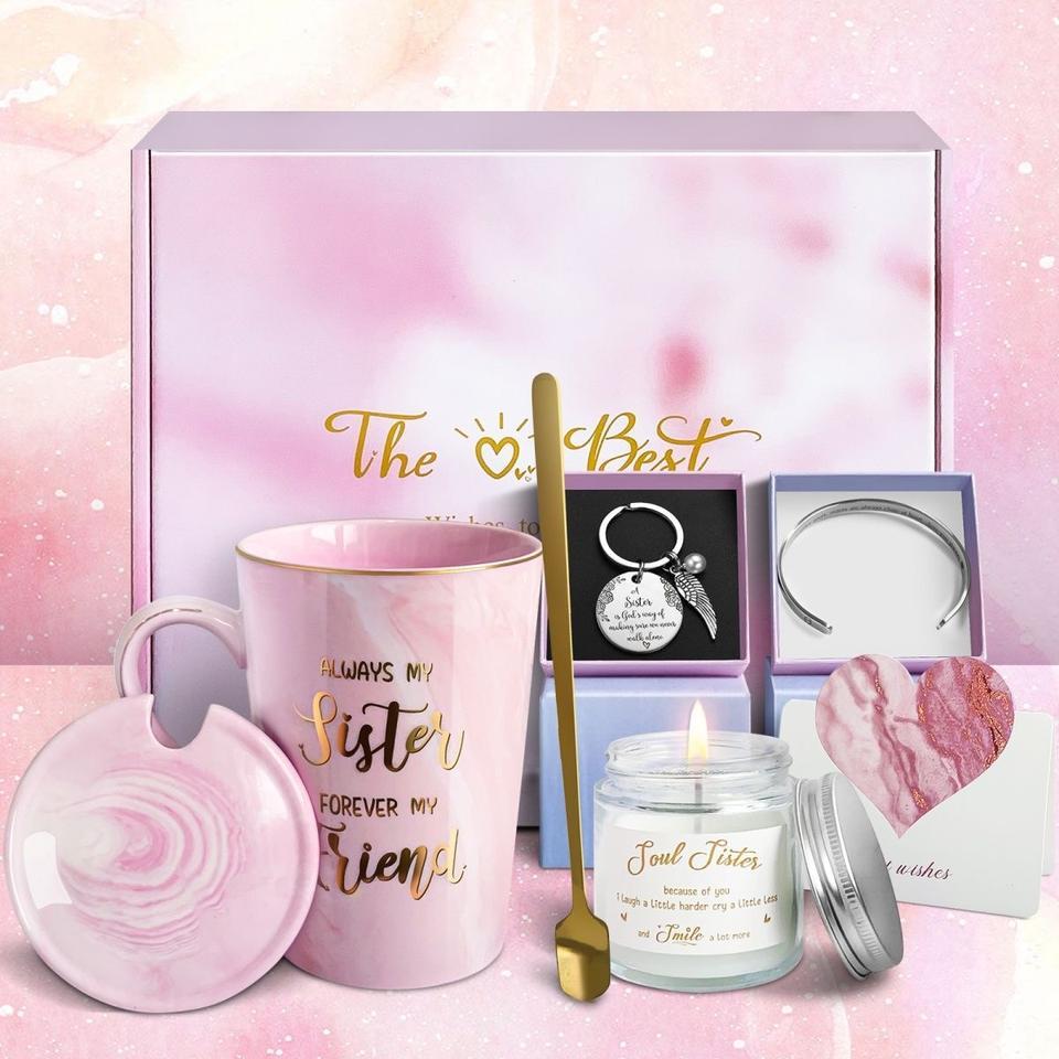 Funny 14 oz Ceramic Marble Mug Gift Set for Women - image 3