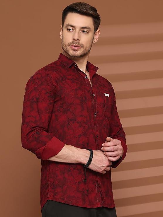 Majestic Man Printed Pure Cotton Slim Fit Casual Shirt - image 1