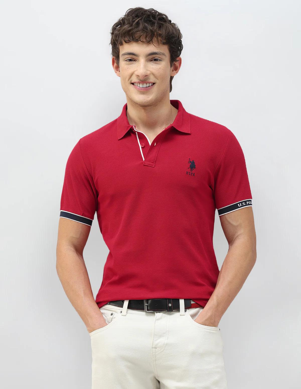 New Port Marina Solid Polo Shirt - image 1