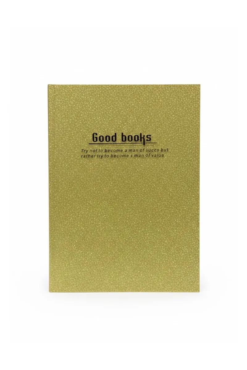 Gold Powder Glued Cover Notebook - 56 Pages - image 1