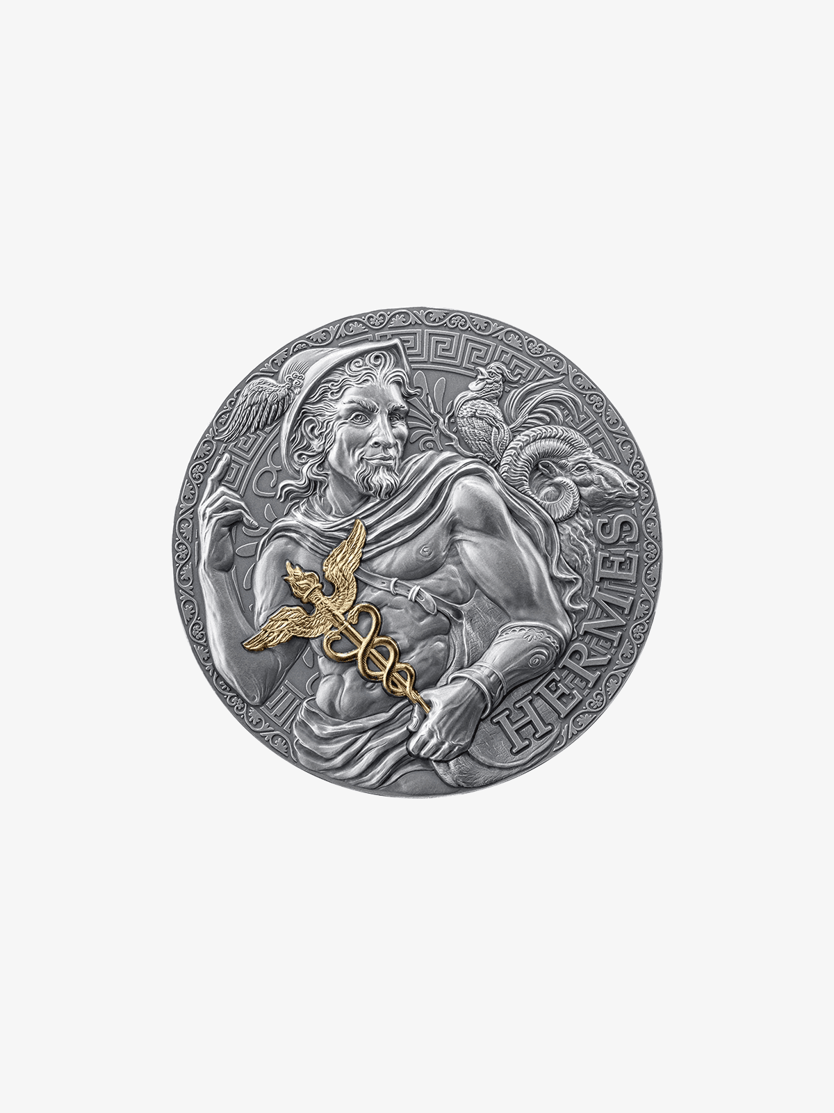 Hermes Silver Coin – Greek God of Speed & Wisdom - image 1