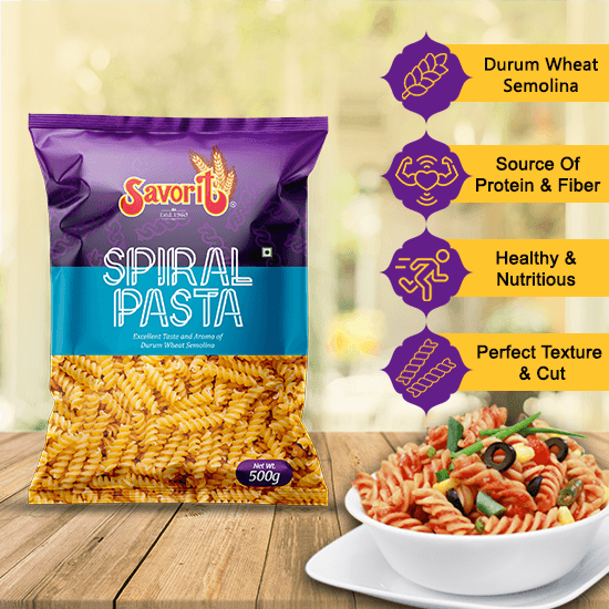 Savorit Durum Wheat Pasta 500g (Spiral) - image 2