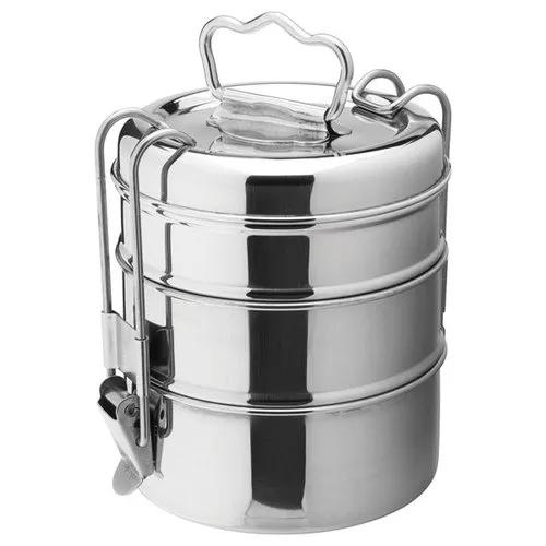 Stainless Steel Clip Tiffin Carrier - image 1