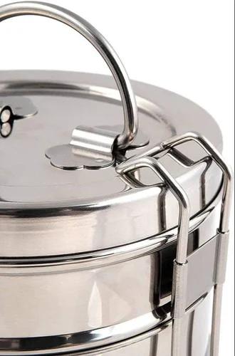 Stainless Steel Clip Tiffin Carrier - image 3