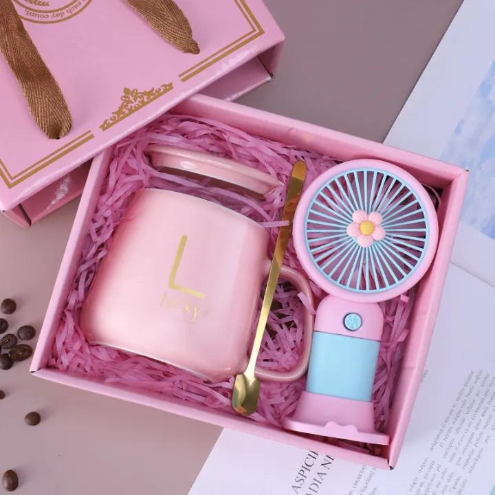 Mini Fan Towel Bear Creative Ceramic Cup Gift Box – Custom Wholesale - image 3