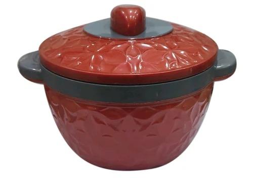 Red Plastic Casserole - image 1