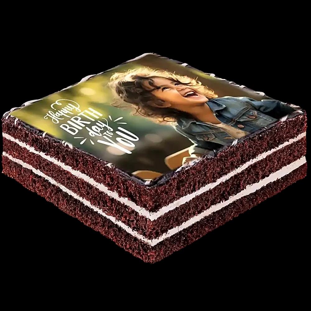 Black forest Photo print cake - image 1
