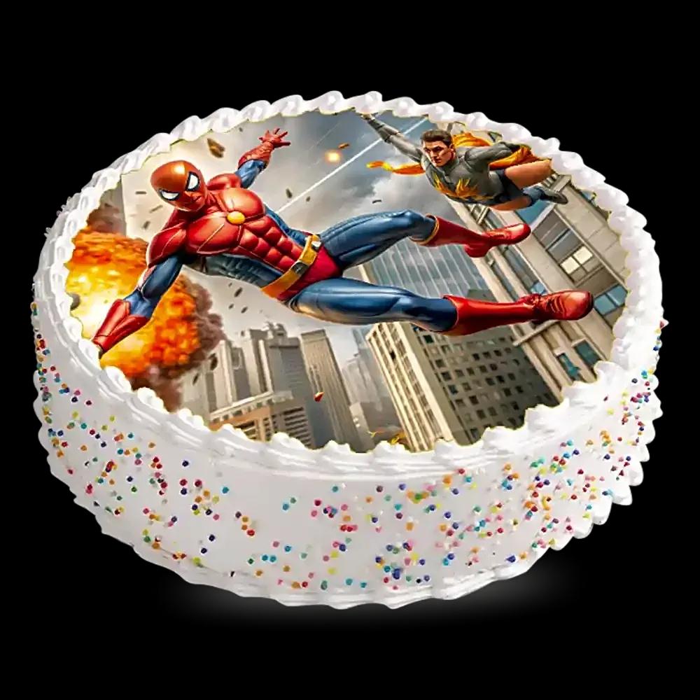 White forest Photo printing cake - image 1