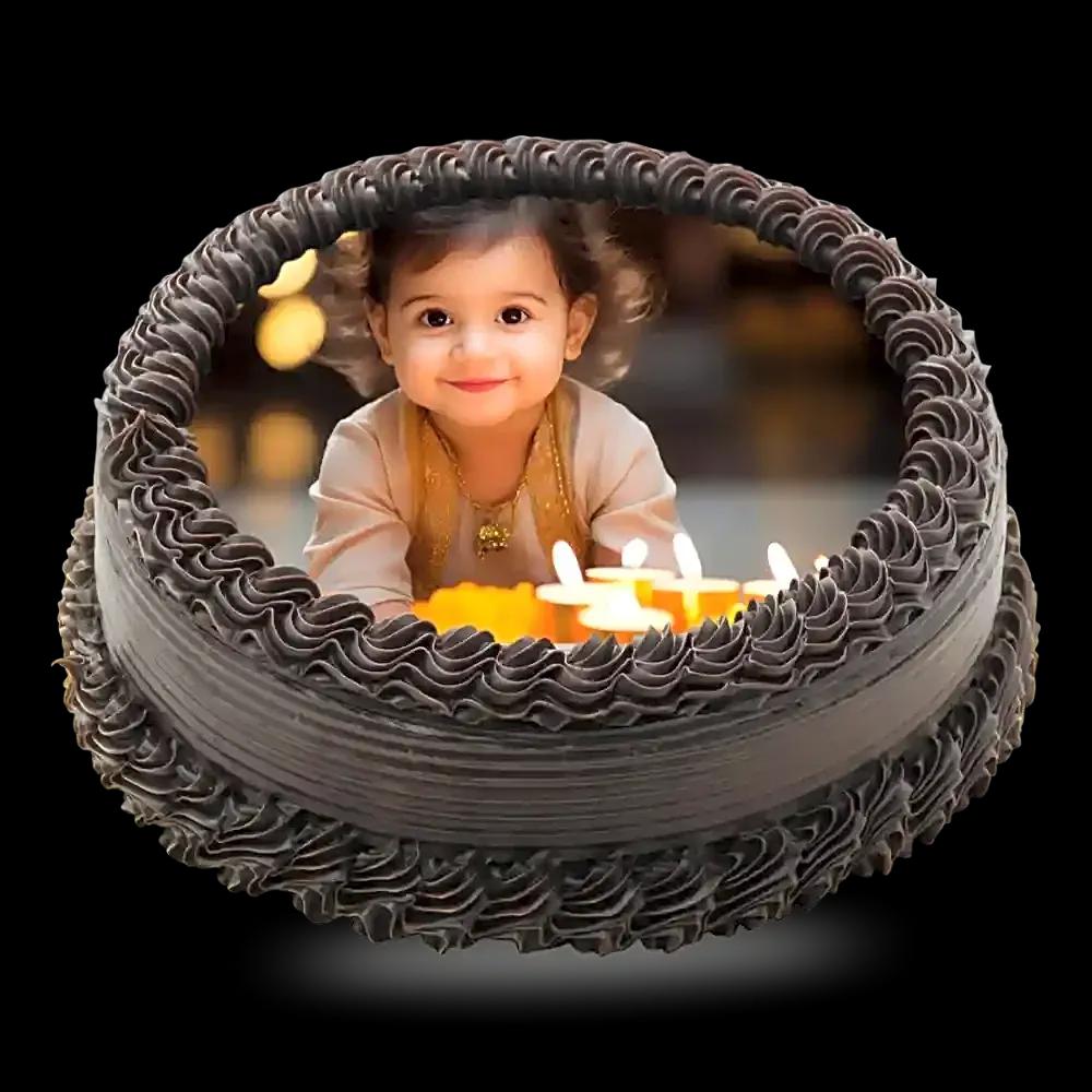 choco Truffle photo print cake - image 1