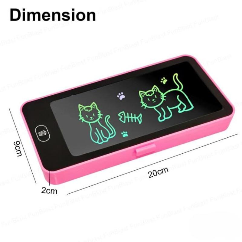LCD Writing Tablet Pencil Box – Drawing Board Case (Multicolor) - image 2