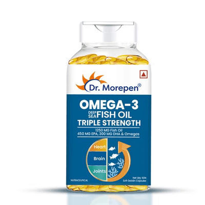 Dr. Morepen Omega 3 Deep Sea Fish Oil Triple Strength Capsule 60's - image 2