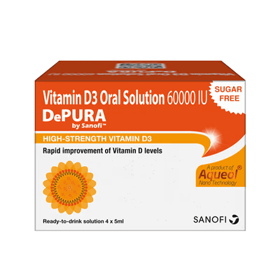 DePURA 60000 IU Oral Solution 5 ml