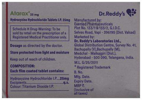 Atarax 25mg Tablet - image 3
