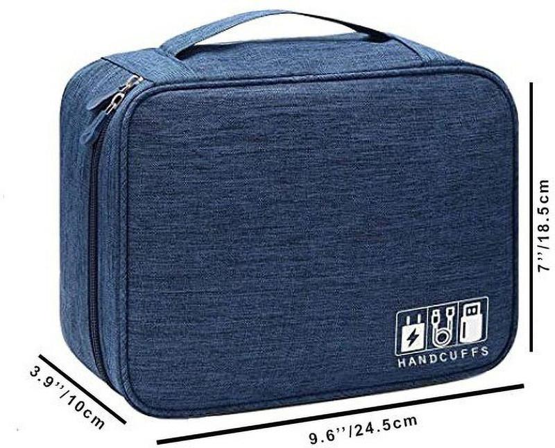 HANDCUFFS Travel Electronics Organizer Bag – Blue - image 2