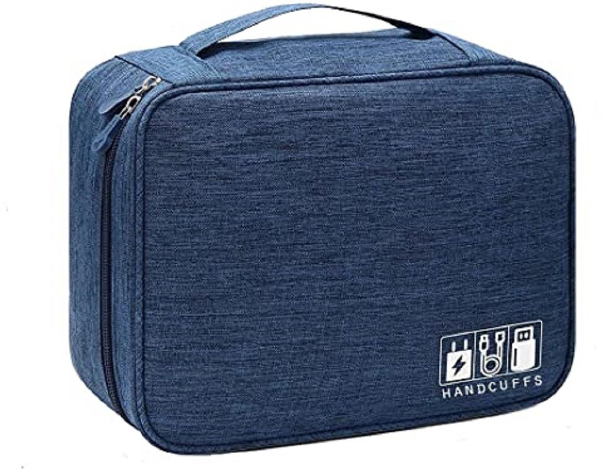 HANDCUFFS Travel Electronics Organizer Bag – Blue - image 1
